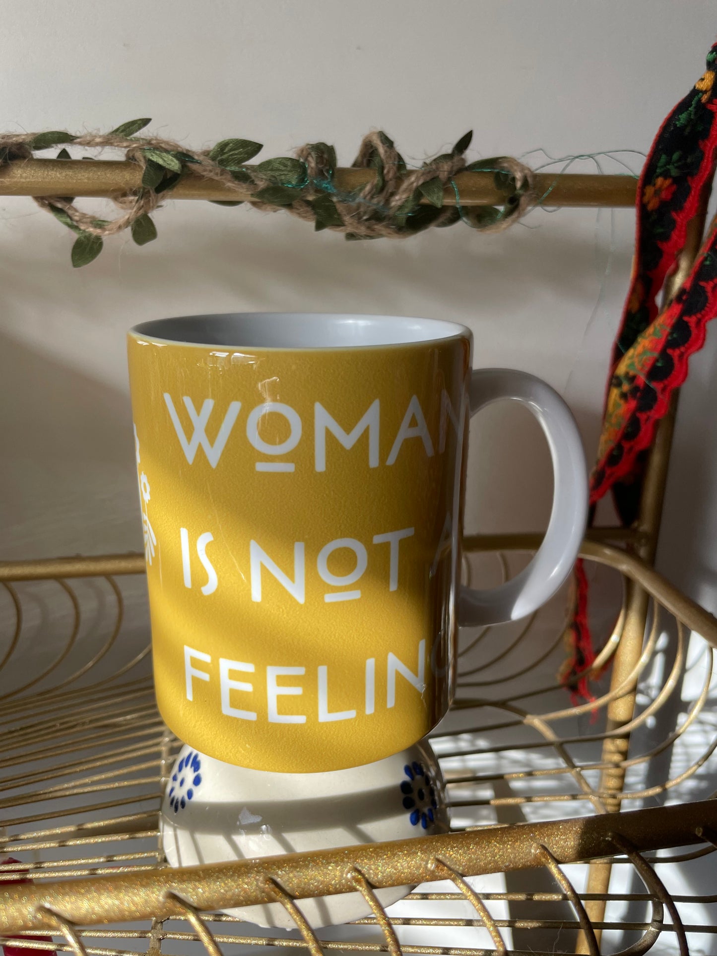 Glossy Mustard Yellow Women's Rights Mug