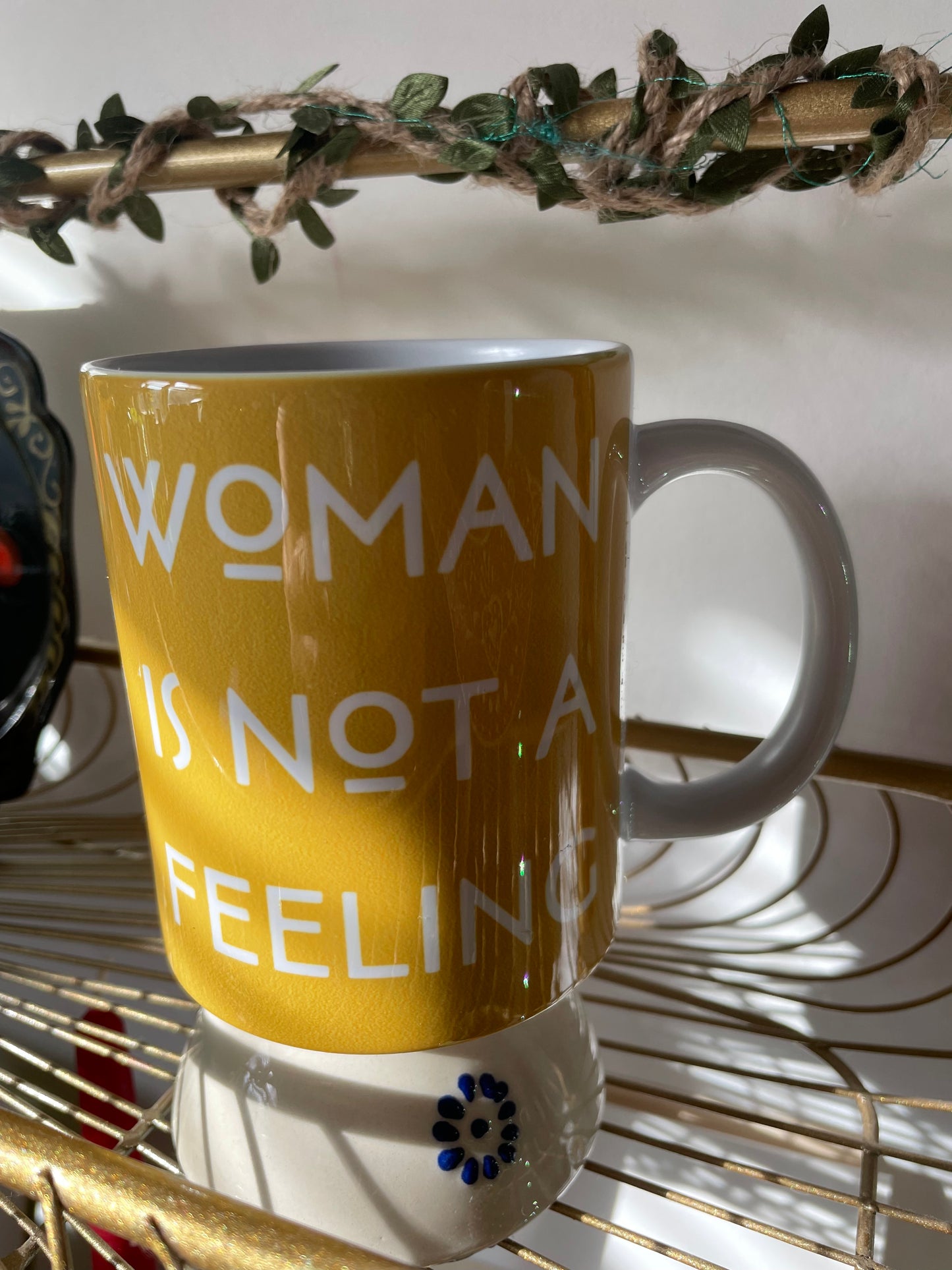 Glossy Mustard Yellow Women's Rights Mug
