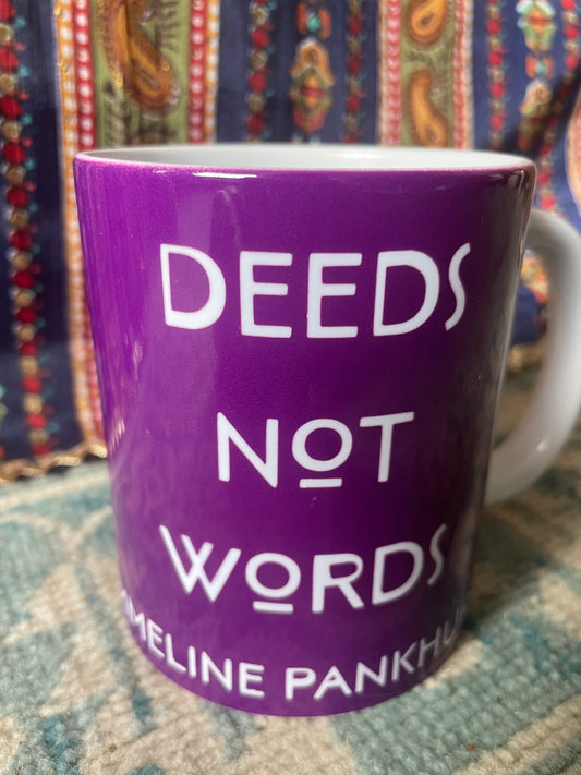 Deep Purple Suffragette Emmeline Pankhurst mug