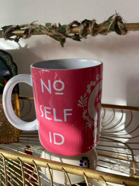Glossy pink women's rights, feminist mug