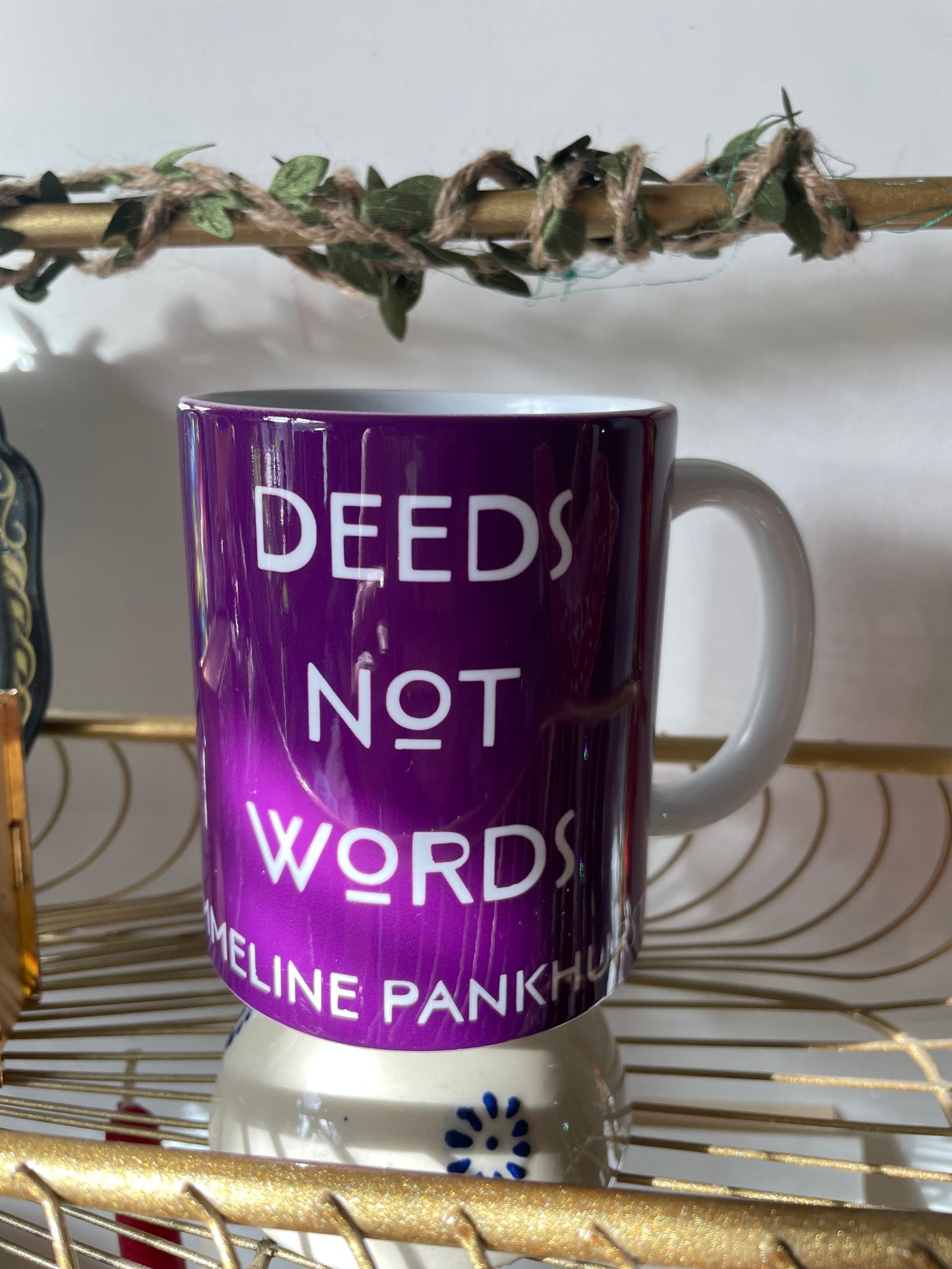 Deep Purple Suffragette Emmeline Pankhurst mug