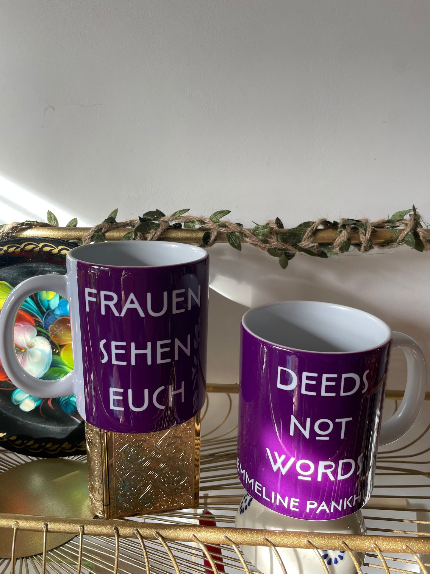 Deep Purple Suffragette Emmeline Pankhurst mug