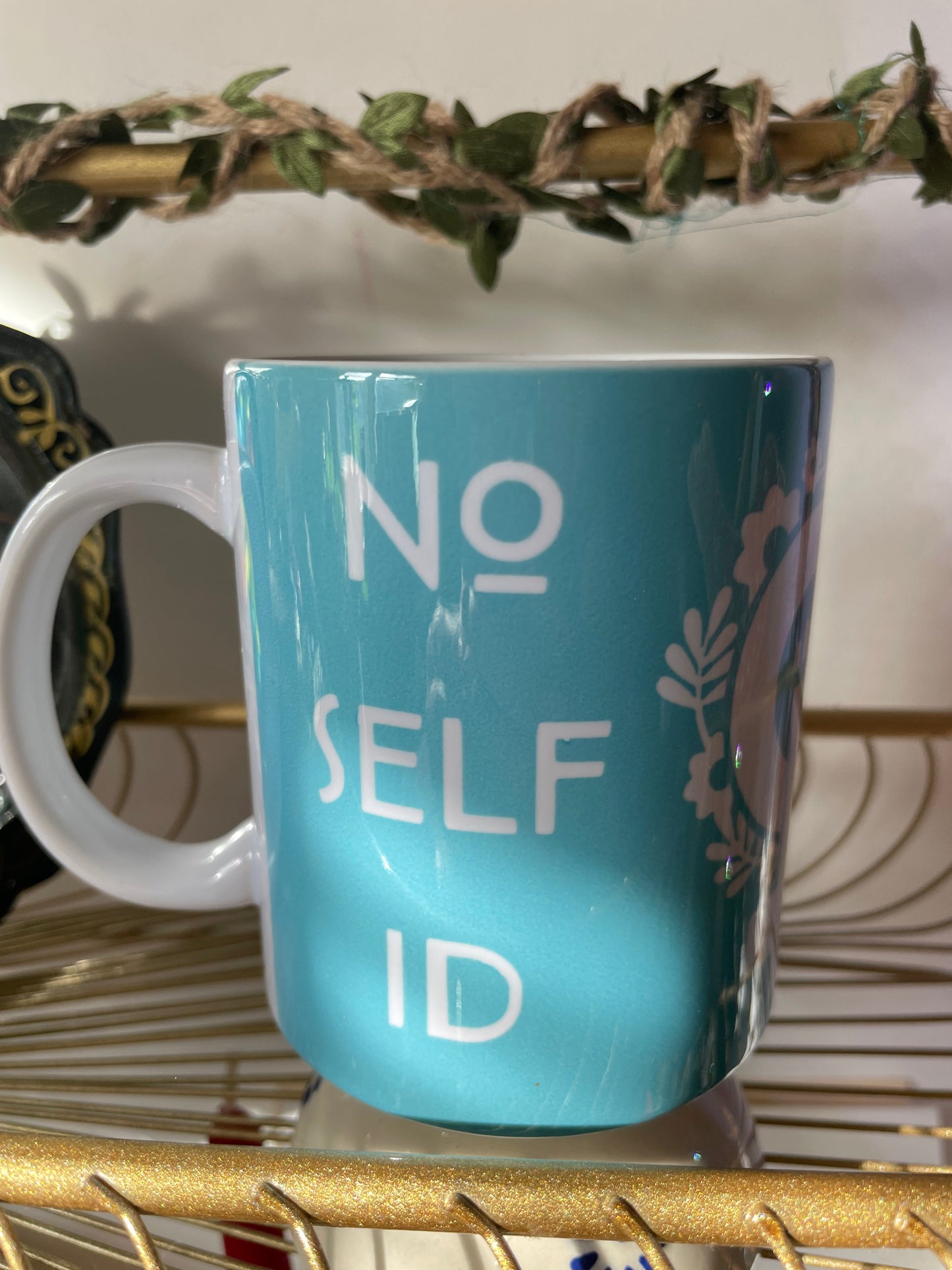 Light blue women's rights mug